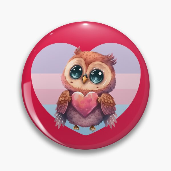 Item preview, Chibi Valentine's Day Owl designed and sold by PBJArt.