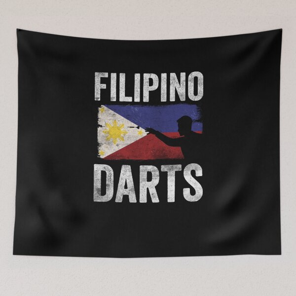 Item preview, Filipino Darts Hobby Dart Player Vintage Flag designed and sold by ZzCorezZ.