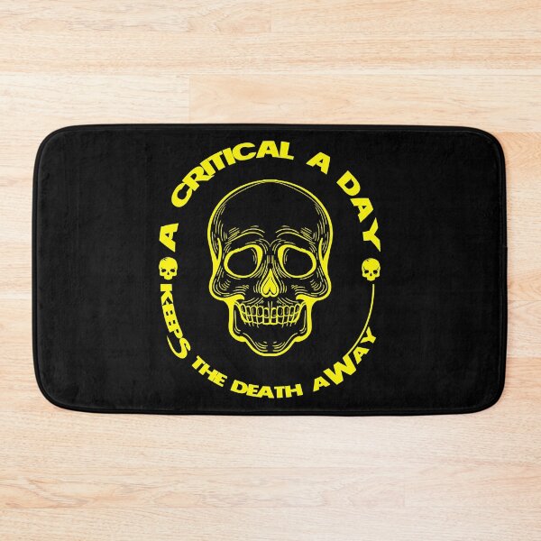 Item preview, philosophy quote A Critical A Day Keeps The Death Away designed and sold by NesWorks.