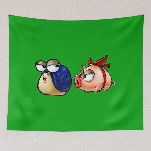 Item preview, MapleStory Red Ribbon Pig Blue Snail Maple Friends High Quality Design designed and sold by LondownDesign.
