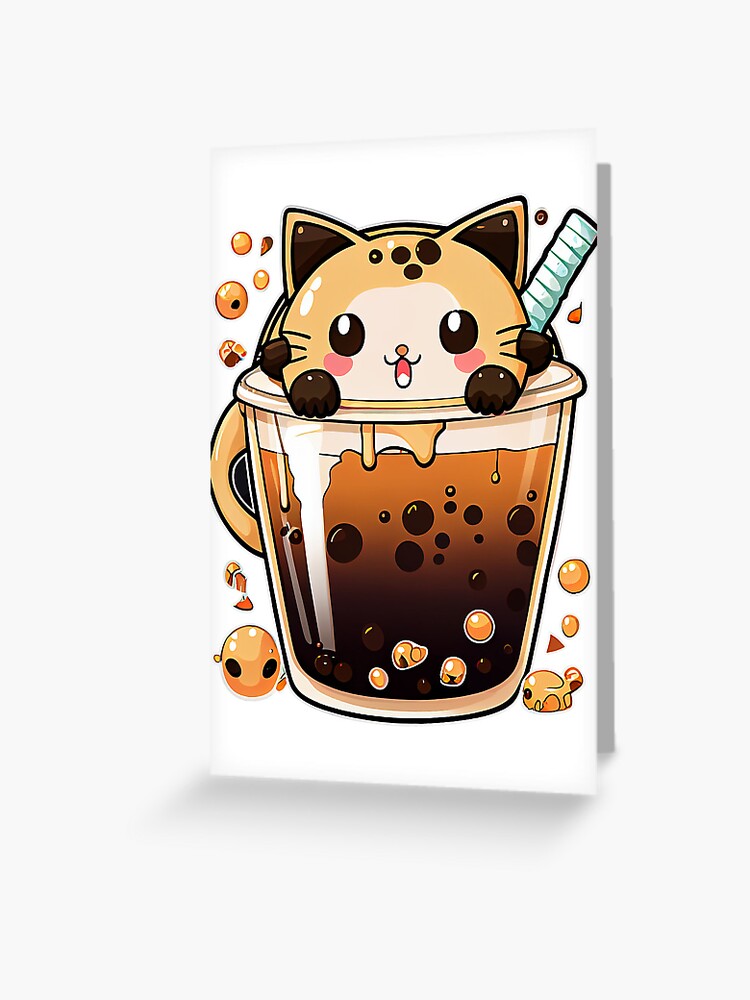 Cat Boba Tea Bubble Tea Anime Kawaii Art Board Print for Sale by  PosterManiaRo  Redbubble