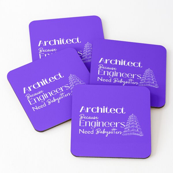 Item preview, Architect Because Engineers Need Babysitting (purple) designed and sold by Novelty-Shirts.