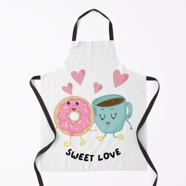 Item preview, Sweet love, cute hand drawn doughnut and coffee (colour palette, color palete) designed and sold by Sanaura.
