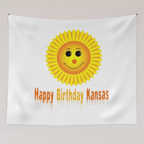 Artikelvorschau, Alles Gute zum Geburtstag Kansas entworfen und verkauft von Soudesign99.