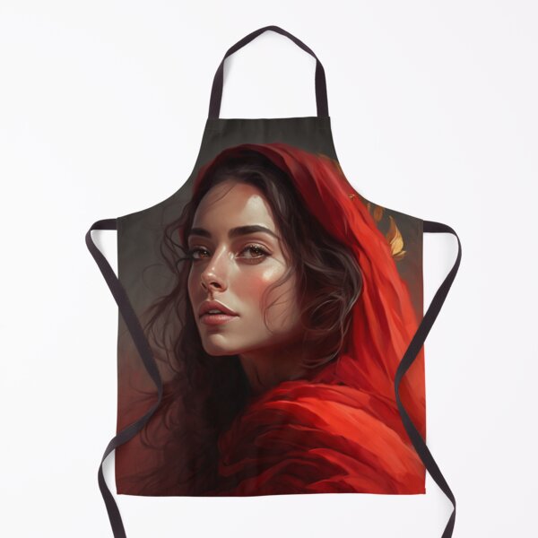 Item preview, Beautiful woman dressed in red with mane designed and sold by products4urduke.