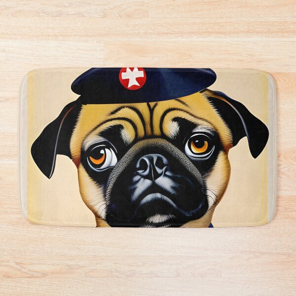 Item preview, Pug Dog Vintage Military Soldier - Retro Style designed and sold by Dalive.