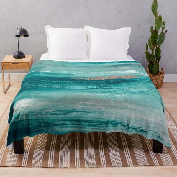 Item preview, Sea Foam Green With Cream Abstract Painting designed and sold by DEC02.