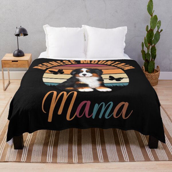 Item preview, Bernese Mountain Dog Mama Vintage Sunset designed and sold by HappyLifeCreate.