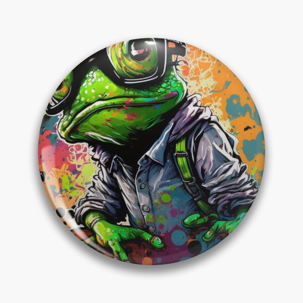 Item preview, Cosmic Frog Two Splatter Paint designed and sold by TheArtfulAllie.