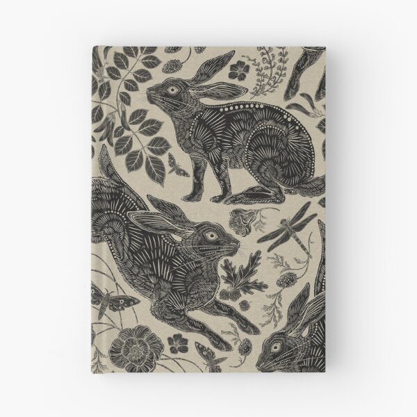 Item preview, Rabbit on Linen  designed and sold by Silver Steer Design.