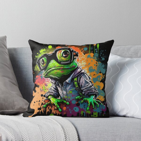 Item preview, Cosmic Frog Two Splatter Paint designed and sold by TheArtfulAllie.