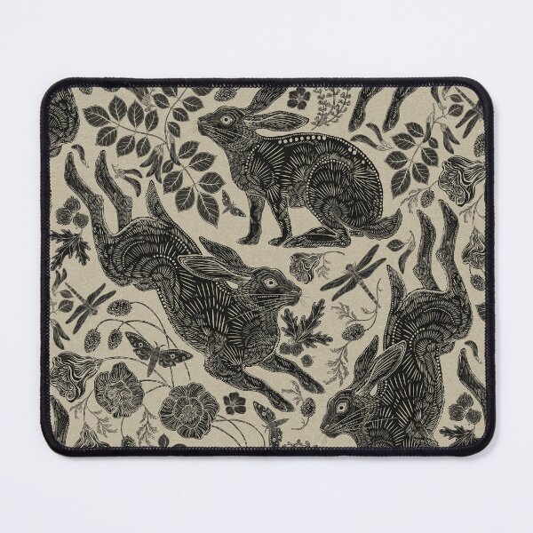 Item preview, Rabbit on Linen  designed and sold by Silver Steer Design.