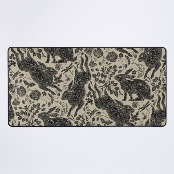 Item preview, Rabbit on Linen  designed and sold by Silver Steer Design.