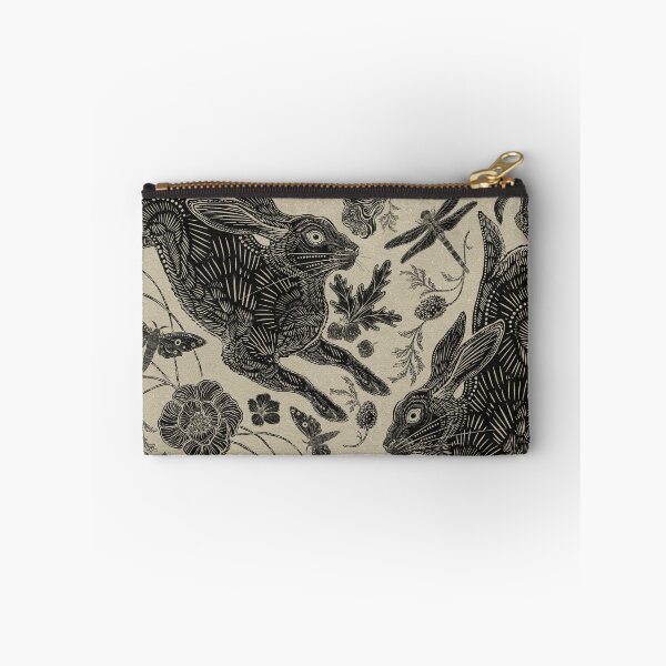 Item preview, Rabbit on Linen  designed and sold by Silver Steer Design.