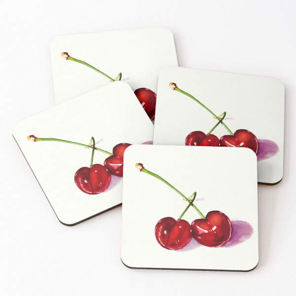 Item preview, Two Glistening Cherries designed and sold by Deborah  League.
