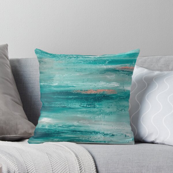 Item preview, Sea Foam Green With Cream Abstract Painting designed and sold by DEC02.