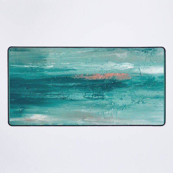 Item preview, Sea Foam Green With Cream Abstract Painting designed and sold by DEC02.