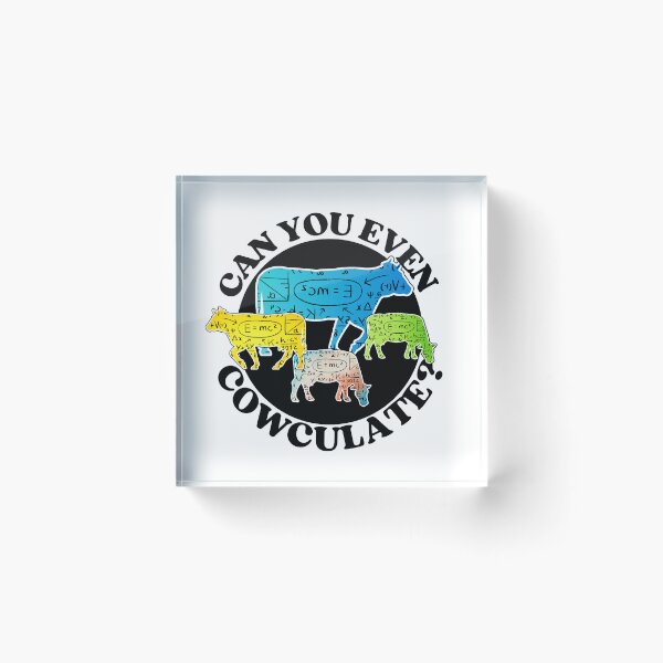 Item preview, Can you even calculate? Funny colorful cow puns Calculator designed and sold by FarmsteadAcers.