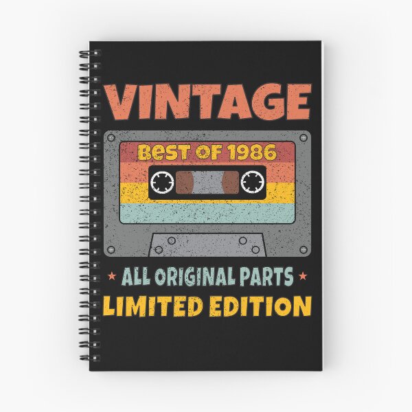 Item preview, VINTAGE BEST OF 1986 ALL ORIGINAL PARTS LIMITED EDITION RETRO FUNNY DISTRESSED CASSETTE BIRTHDAY GIFT designed and sold by Kipcio.