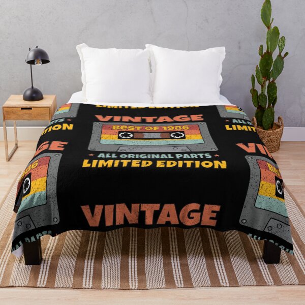 Item preview, VINTAGE BEST OF 1986 ALL ORIGINAL PARTS LIMITED EDITION RETRO FUNNY DISTRESSED CASSETTE BIRTHDAY GIFT designed and sold by Kipcio.