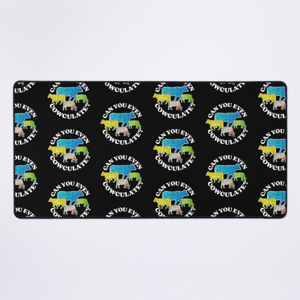 Item preview, Black version of Can you even calculate? Funny colorful cow puns Calculator designed and sold by FarmsteadAcers.