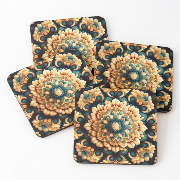 Item preview, Ornamental Floral Pattern Vintage Flowers Wallpaper Ornaments designed and sold by goldufeenstaub.