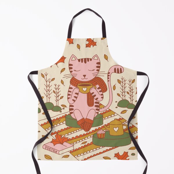 Item preview, Autumn Cat - cute mindful relaxed cat designed and sold by pholiumsigma_design.
