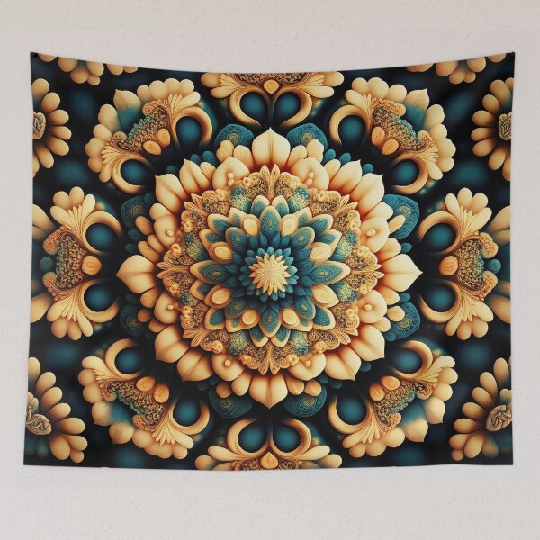 Item preview, Ornamental Floral Pattern Vintage Flowers Wallpaper Ornaments designed and sold by goldufeenstaub.
