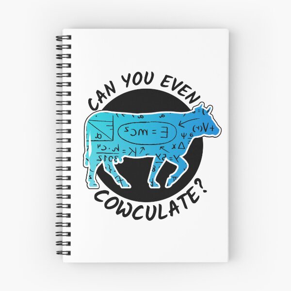 Item preview, Blue cow version of Can you even calculate? Funny colorful cow puns Calculator designed and sold by FarmsteadAcers.