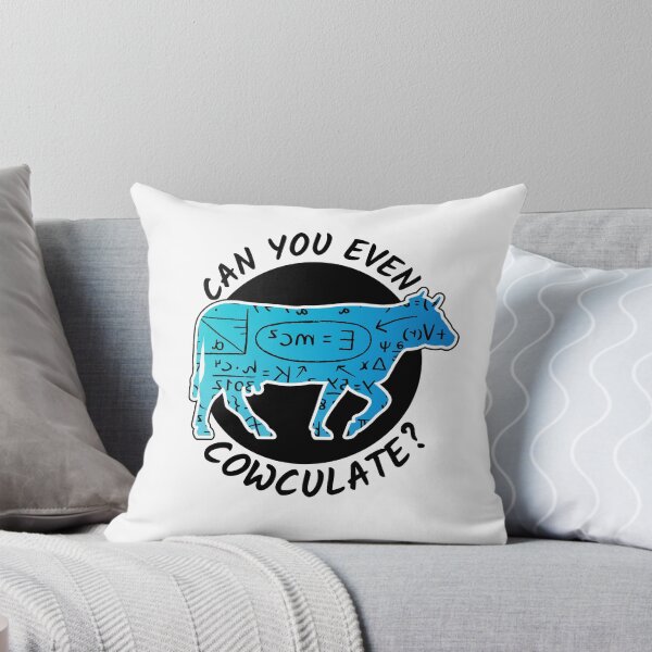 Item preview, Blue cow version of Can you even calculate? Funny colorful cow puns Calculator designed and sold by FarmsteadAcers.