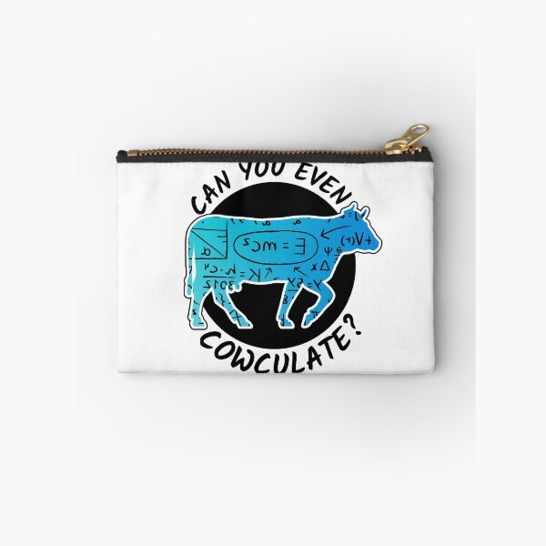 Item preview, Blue cow version of Can you even calculate? Funny colorful cow puns Calculator designed and sold by FarmsteadAcers.