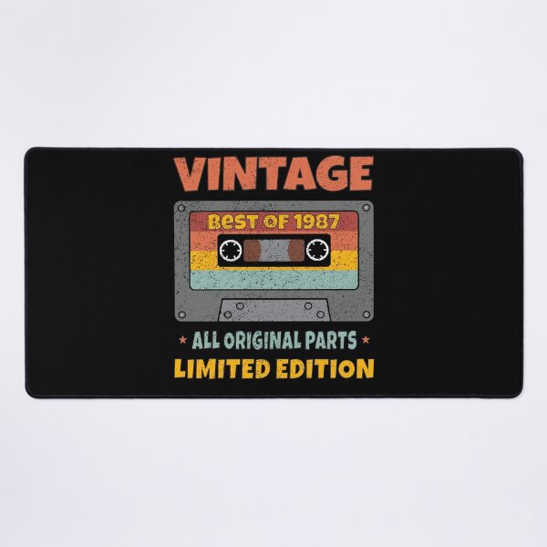 Item preview, VINTAGE BEST OF 1987 ALL ORIGINAL PARTS LIMITED EDITION RETRO FUNNY DISTRESSED CASSETTE BIRTHDAY GIFT designed and sold by Kipcio.