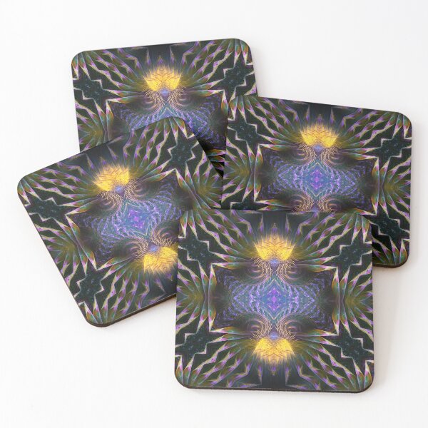 Item preview, yellow thistle on steel panel designed and sold by effervescence.