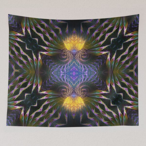 Item preview, yellow thistle on steel panel designed and sold by effervescence.