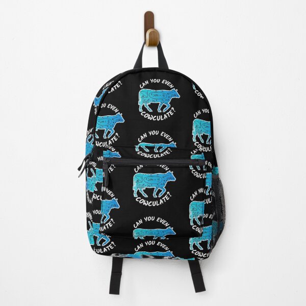 Item preview, Black version of Blue cow Can you even calculate? Funny colorful cow puns Calculator designed and sold by FarmsteadAcers.