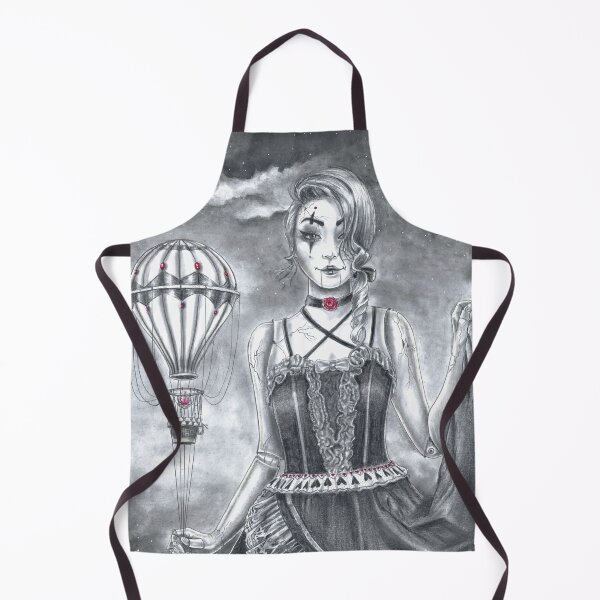 Item preview, Ruby July Birthstone Art Broken Doll Clown Girl Hot Air Balloons designed and sold by Deanna Davoli.