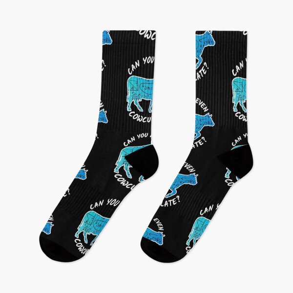 Item preview, Black version of Blue cow Can you even calculate? Funny colorful cow puns Calculator designed and sold by FarmsteadAcers.