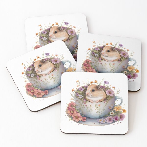 Item preview, Copy of Cute Teacup Animal Hamster with Flowers #8 designed and sold by Synthetic-Intel.