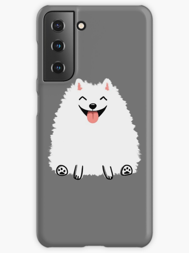 White Fluffy Dog iPhone Cases & Covers