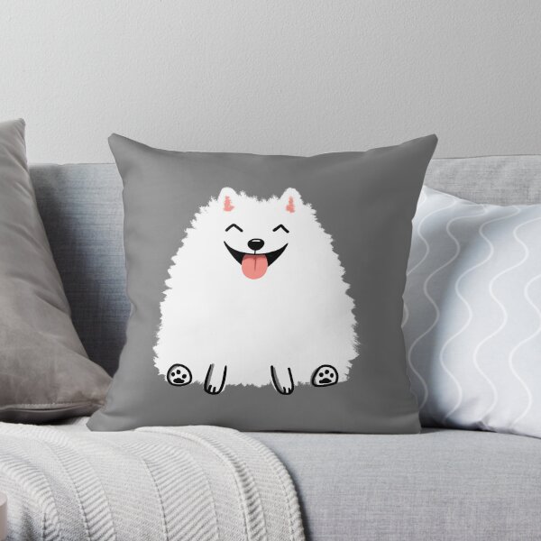 Small white fluffy online pillow