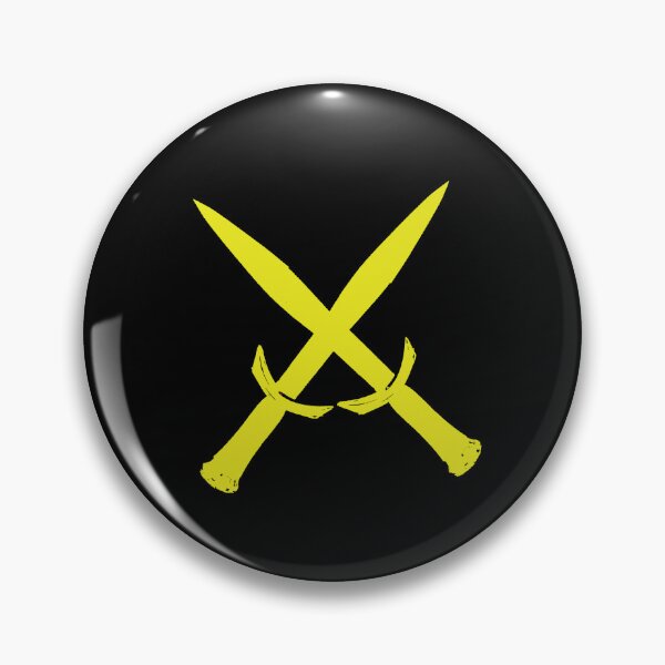 Item preview, Yellow Crossed Swords designed and sold by LEOEXPRESS.