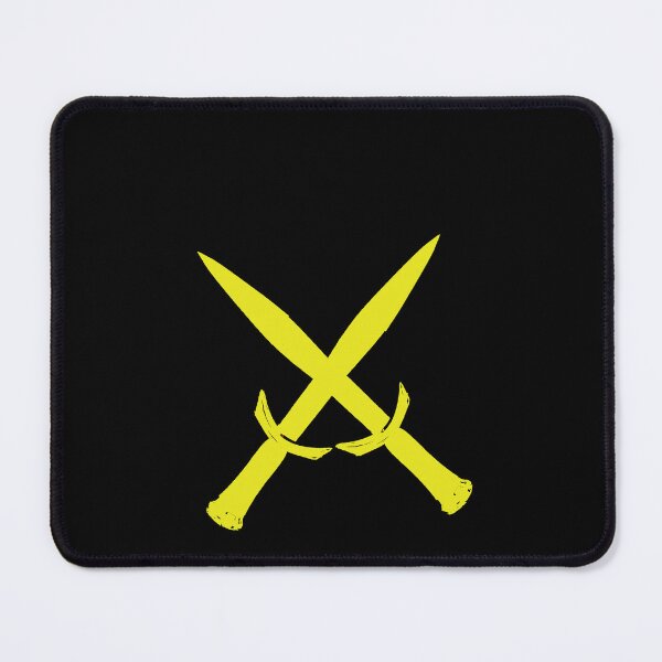 Item preview, Yellow Crossed Swords designed and sold by LEOEXPRESS.