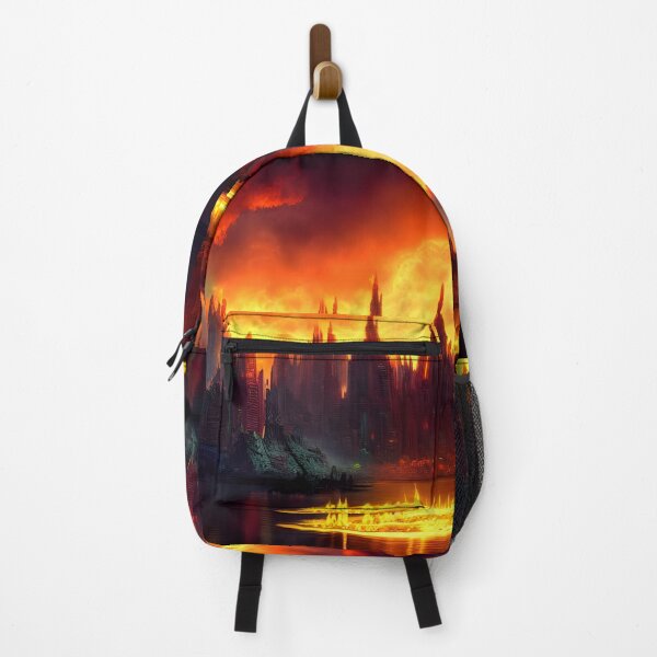 Item preview, Burning city generated by artificial intelligence designed and sold by megadrina.