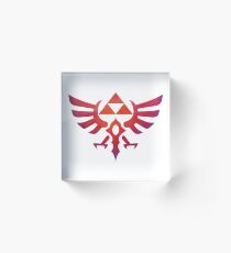 Zelda Hyruler Triforce Acrylic Block