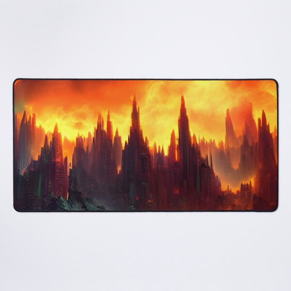 Item preview, Burning city generated by artificial intelligence designed and sold by megadrina.