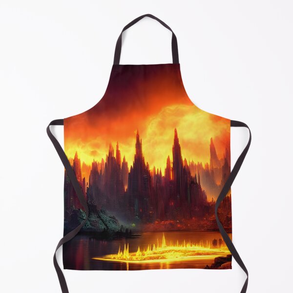 Item preview, Burning city generated by artificial intelligence designed and sold by megadrina.