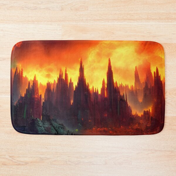 Item preview, Burning city generated by artificial intelligence designed and sold by megadrina.