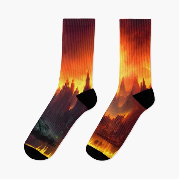 Item preview, Burning city generated by artificial intelligence designed and sold by megadrina.