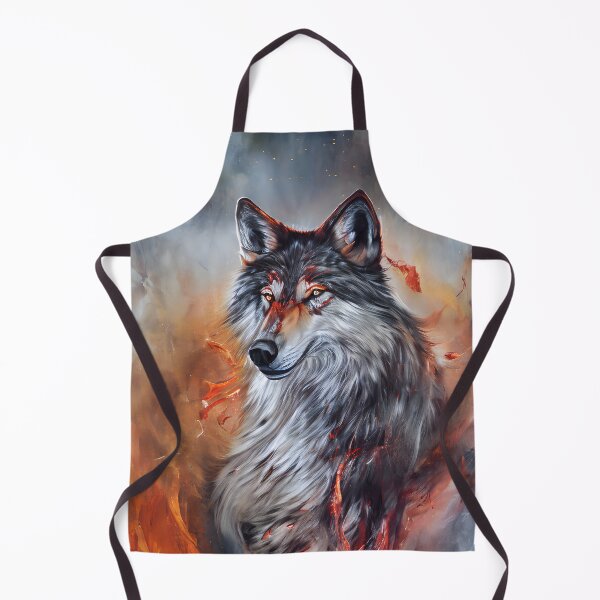 Item preview, Abstract wolf fire designed and sold by threlando.