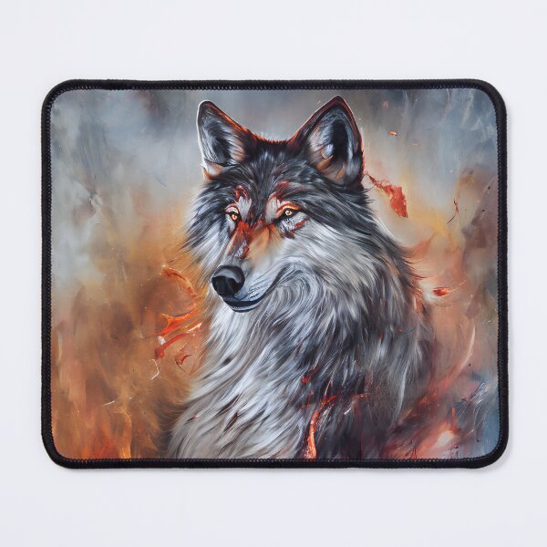 Item preview, Abstract wolf fire  designed and sold by threlando.